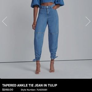 7 For All Mankind tapered ankle tie Jean NWT 29
